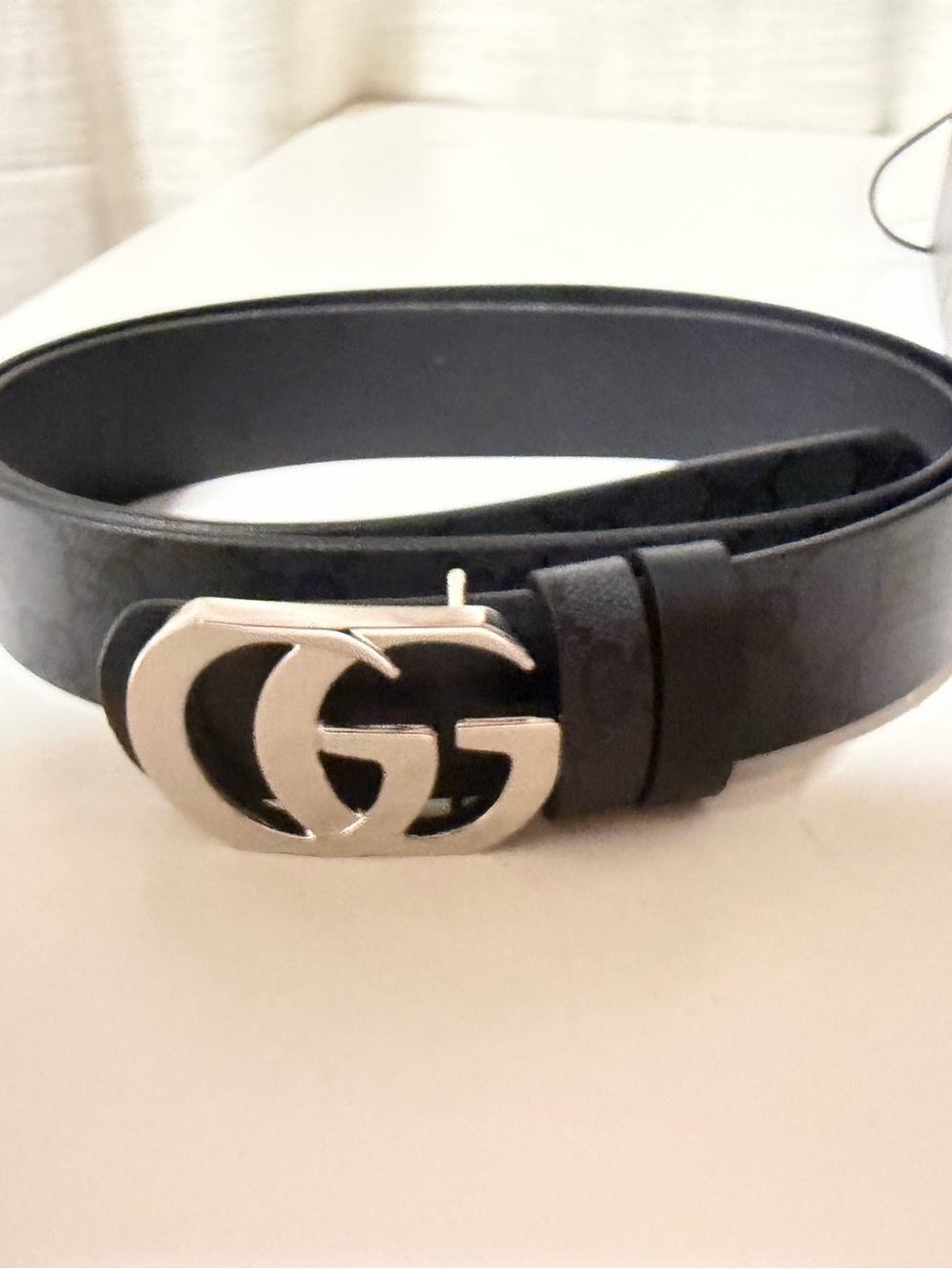 Gucci Reversible Cut GG Marmont Belt Size 95